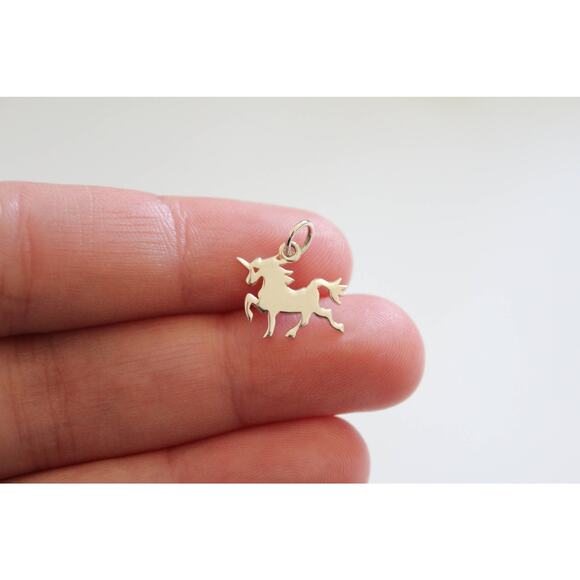 Sterling Silver Unicorn Charm, Unicorn Charm, Silver Unicorn Charm - Picture 1 of 3